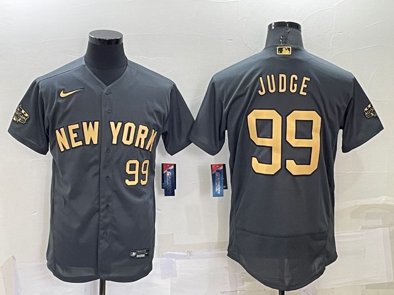 Men New York Yankees 99 Judge Grey 2022 All Star Elite Nike MLB Jersey